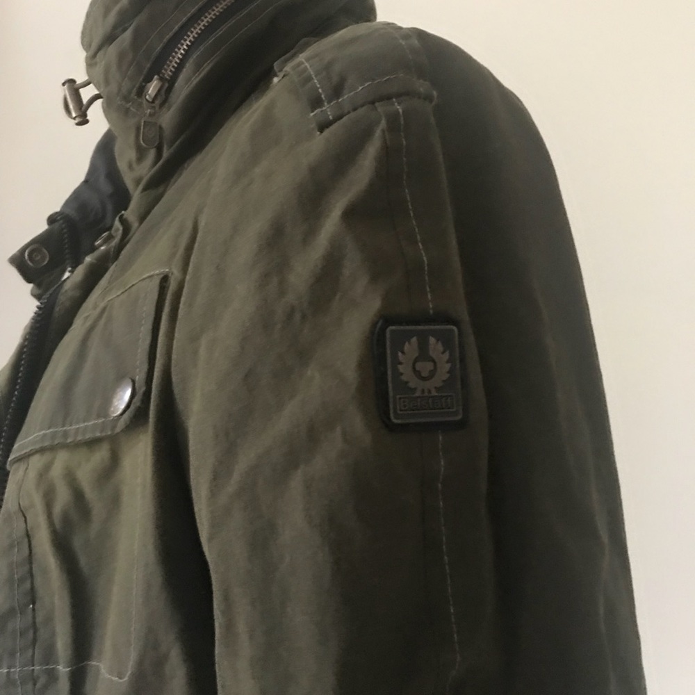 Belstaff Sandown Military Green Parka Jacket